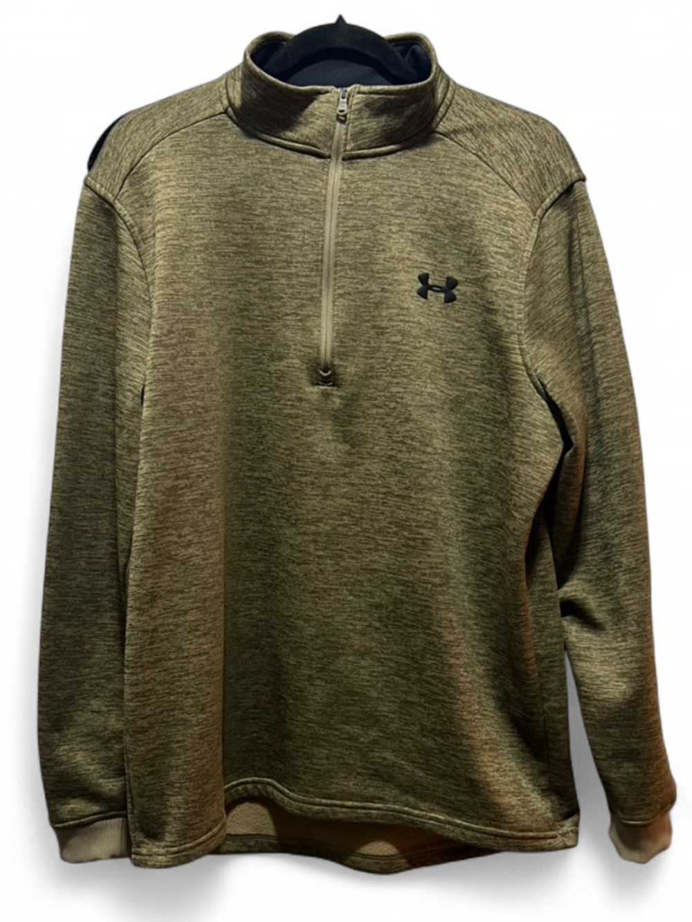 Under Armour Black Collar with Tan Fleece Interior Pullover - Picture 4 of 10